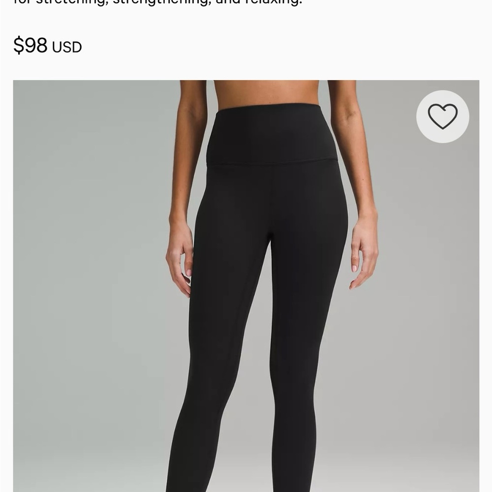 lululemon athletica Black Leggings